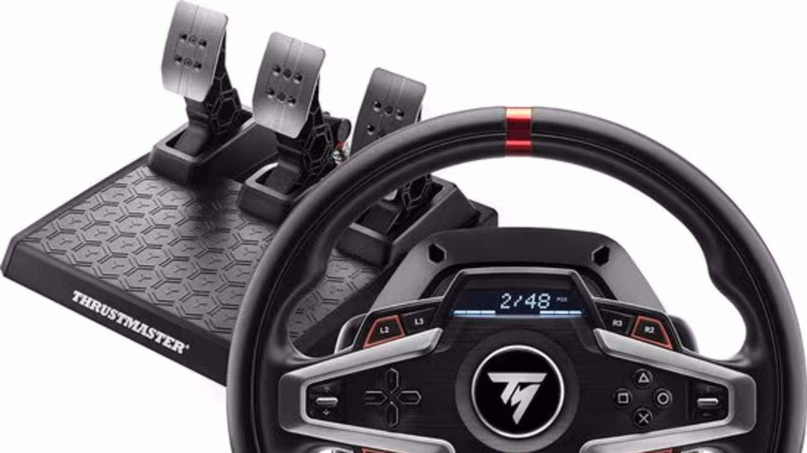 Thrustmaster T248-P - Racestuur en 3 Pedalen - Force Feedback & Magnetische Flippers - Voor PS5/PS4/PC