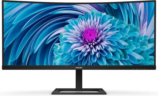 Philips 346E2CUAE - QHD Curved UltraWide USB-C Monitor - 65w - EPEAT & TCO - 34 Inch